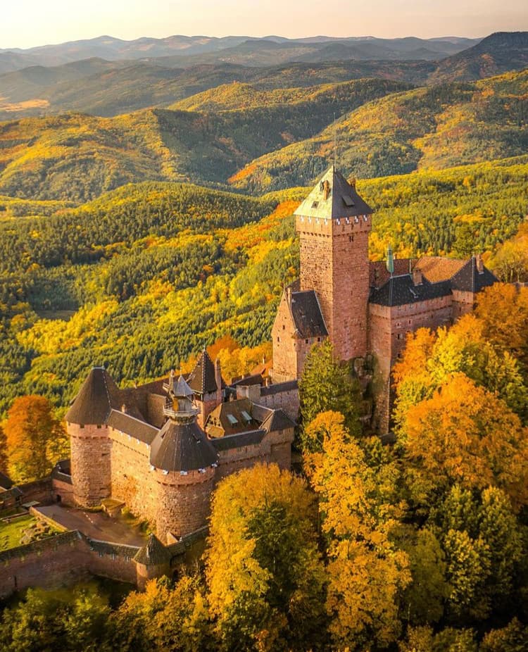 Château Haut Koenigsbourg Alsace randonnée 