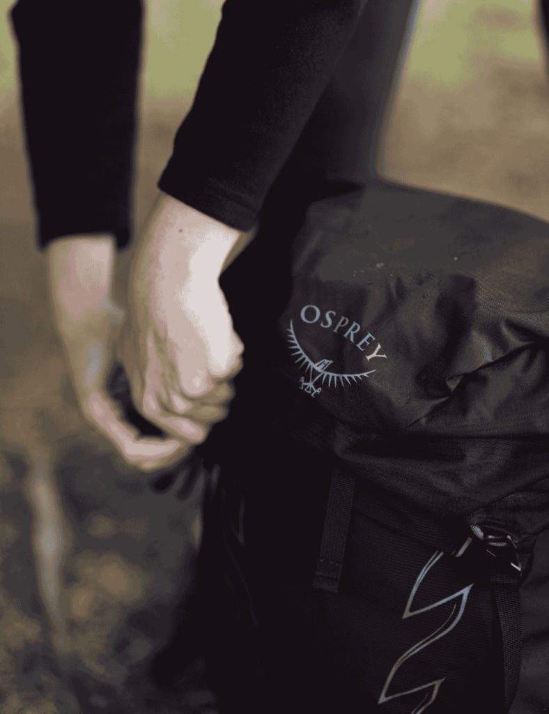 organisation d'un sac à de randonnée