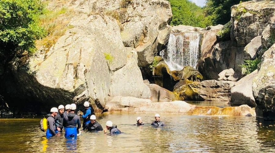 randonnée aquatique dans le Pas de Soucy en Lozère