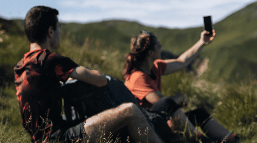 smartphone pour scanner les montagnes