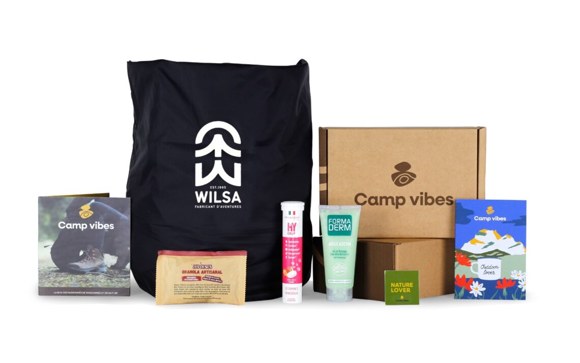 Produits pour randonnée issues de la box outdoor Camp vibes de Septembre 2026
